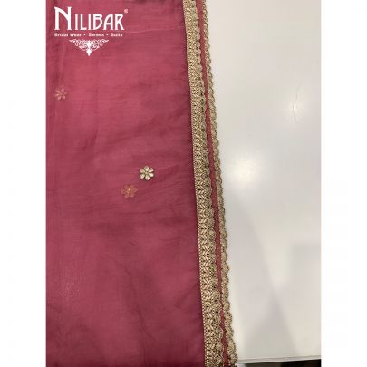 Onion Organza Unstitched Suit