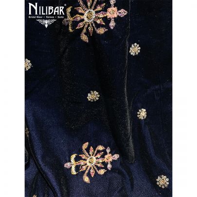 Blue Velvet Dupatta.