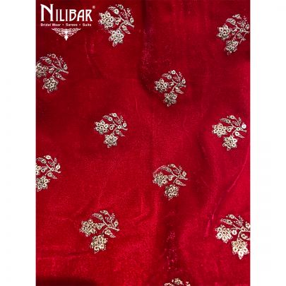 Rani Pink Velvet Dupatta
