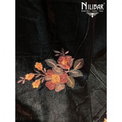 Bottle Green Velvet Dupatta