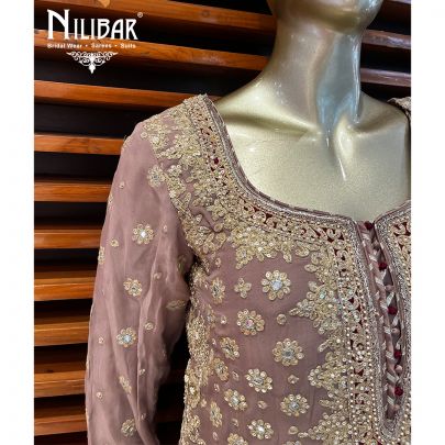 Rose Dust Georgette Garara Suit