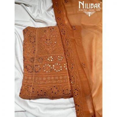 Brownie Georgette Semi Stitched Suit