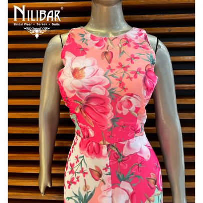 Rose Georgette Printed Jumpsuit