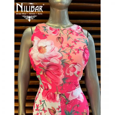 Rose Georgette Printed Jumpsuit