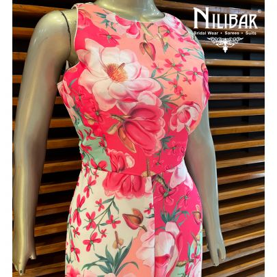Rose Georgette Printed Jumpsuit