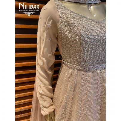 Pale Pink Georgette Anarkali Suit