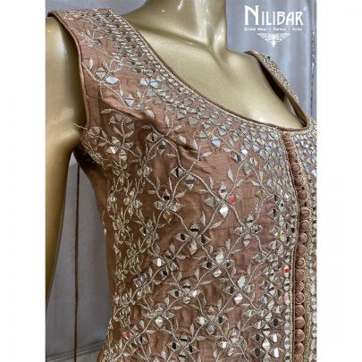 Multicoloured Silk and Net Sharara Suit