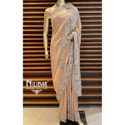 Copper Lamé Saree