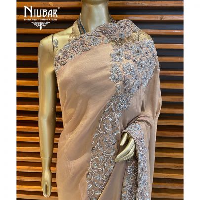 Copper Lamé Saree