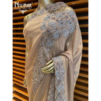 Copper Lamé Saree