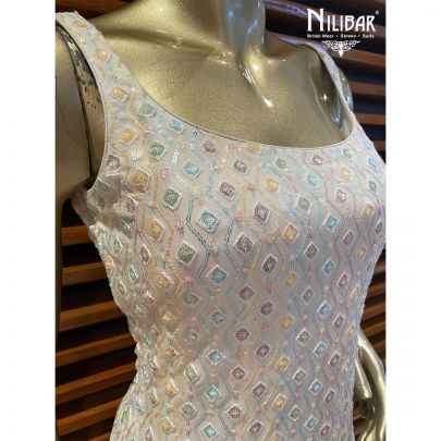 Pearl White Georgette Garara Suit