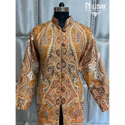 Yellow Pashmina Coat