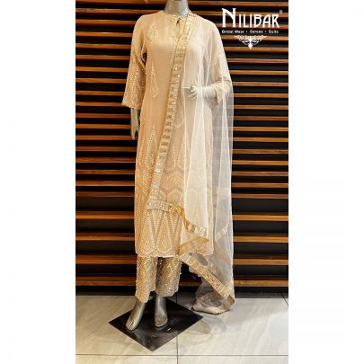 Mouse Georgette Straight pant Suit