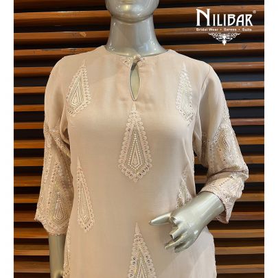 Mouse Georgette Straight pant Suit