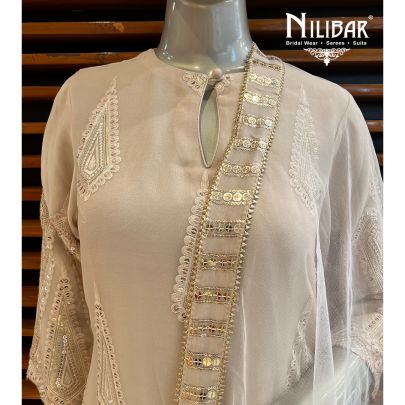 Mouse Georgette Straight pant Suit