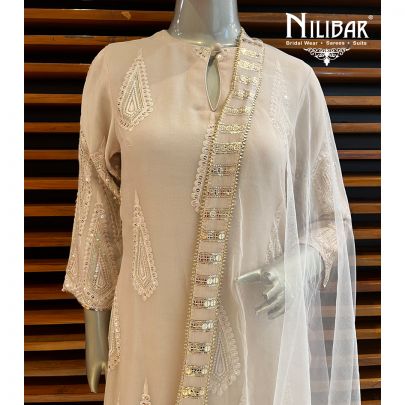 Mouse Georgette Straight pant Suit