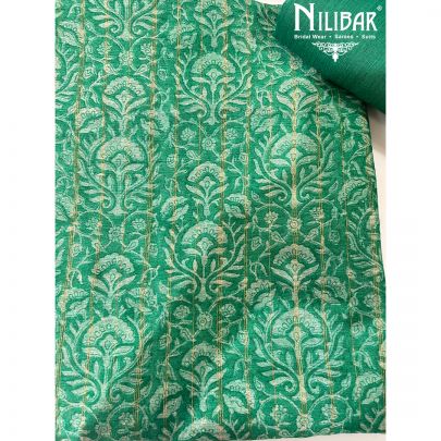 Dark Green Pashmina Unstitched Suit 