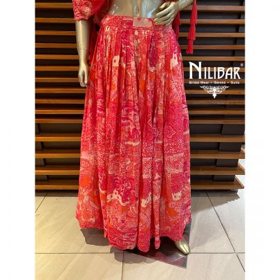 Punch Pink Crepe lehenga