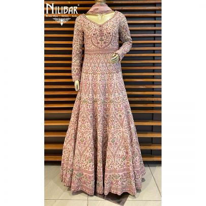 Pale Pink Georgette Anarkali Suit