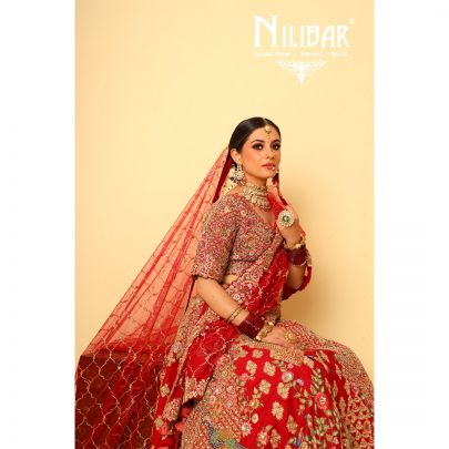 Red Silk Bridal Lehenga