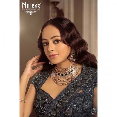 Peacock Velvet Bridal Lehenga