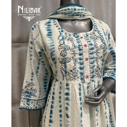 White Cotton Readymade Suit