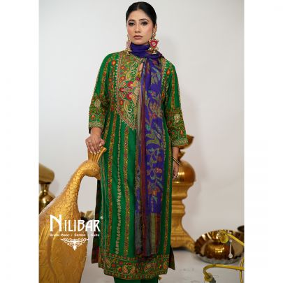 Green Silk Pant Suit