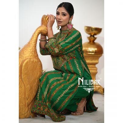 Green Silk Pant Suit