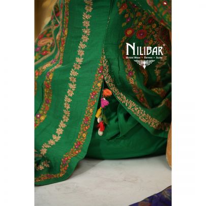 Green Silk Pant Suit