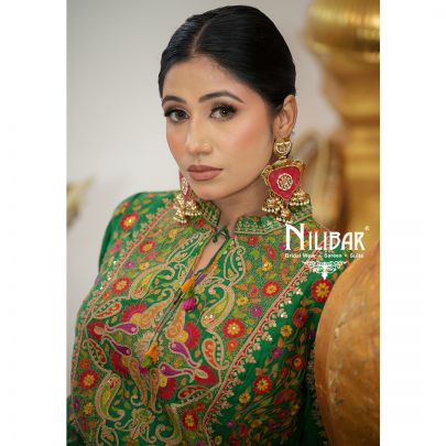 Green Silk Pant Suit
