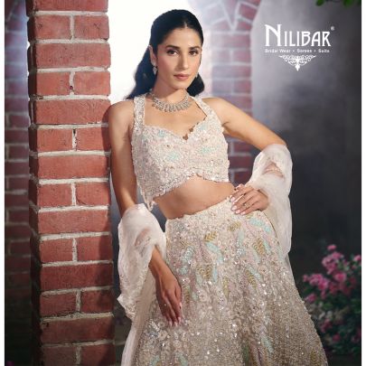 Ivory Net Lehenga