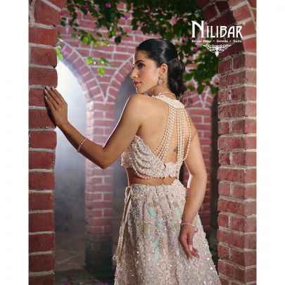 Ivory Net Lehenga