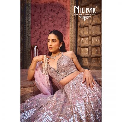 Lemonade Pink Net Lehenga With Net Dupatta