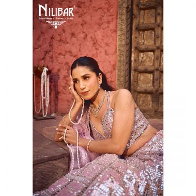 Lemonade Pink Net Lehenga With Net Dupatta