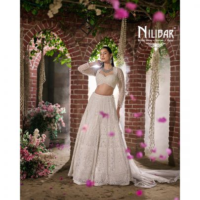 White Net Lehenga