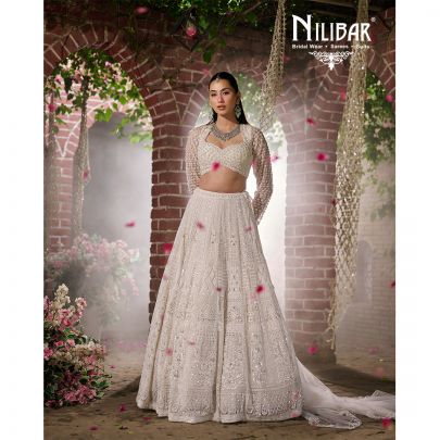 White Net Lehenga