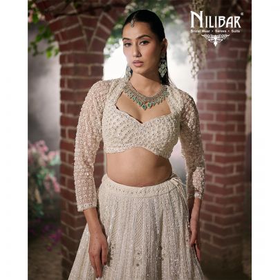 White Net Lehenga