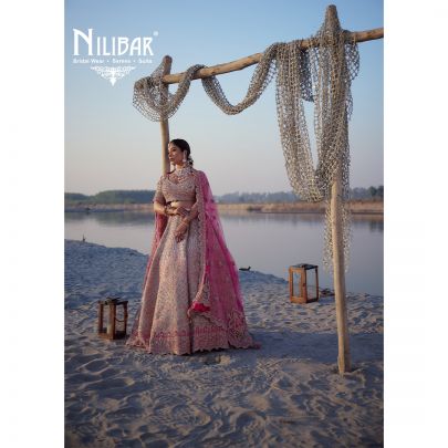 Baby Pink Net Lehenga