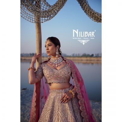 Baby Pink Net Lehenga
