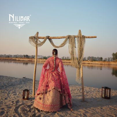 Baby Pink Net Lehenga