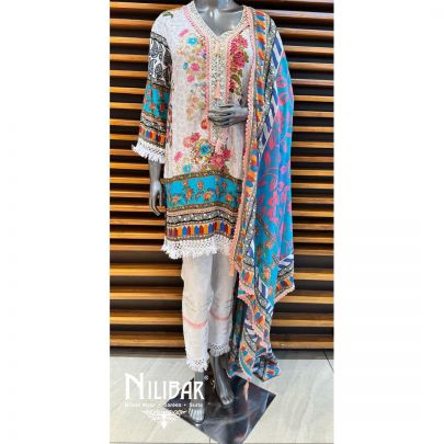 White Cotton Pant Suit