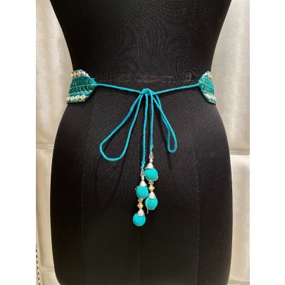 Peacock Silk Belt