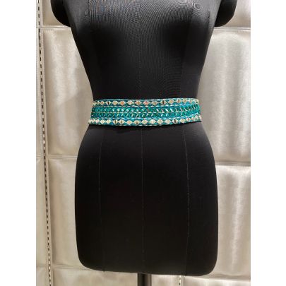Peacock Silk Belt