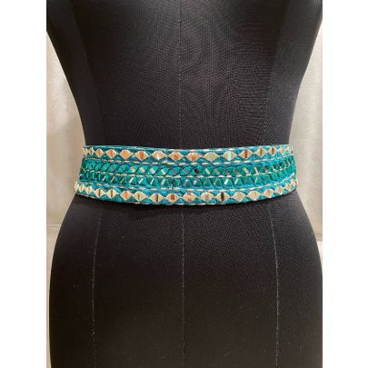 Peacock Silk Belt