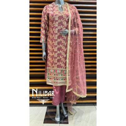 Pink Silk Pant Suit