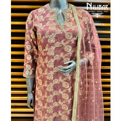 Pink Silk Pant Suit