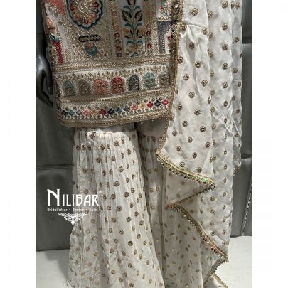White Georgette Garara Suit