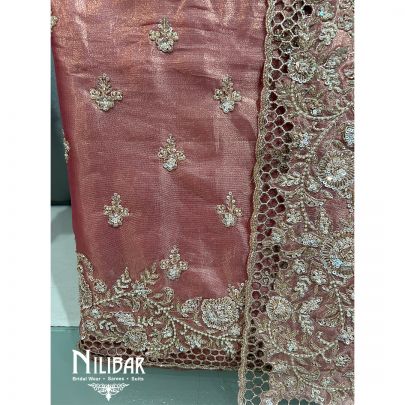 Onion Pink Unstitched Suit