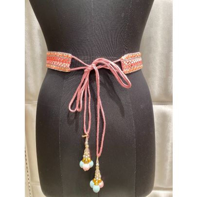 Pink Silk Belt