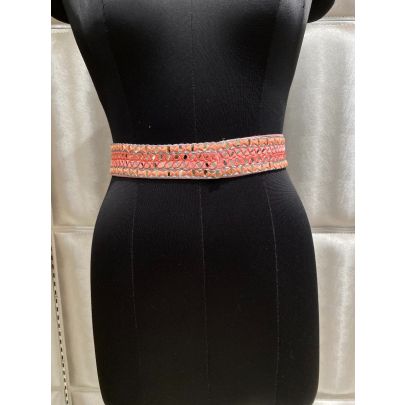 Pink Silk Belt